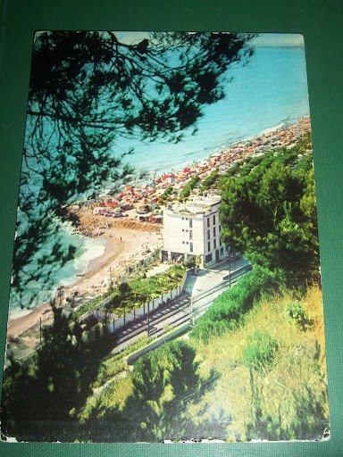 Cartolina Ceriale - Hotel Torelli e il camping 1967