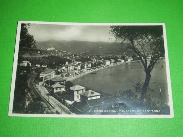 Cartolina Diano Marina - Panorama da Sant' Anna 1935.