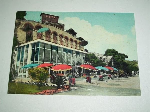 Cartolina Celle Ligure Lungomare e Caffè S. Giorgio '62