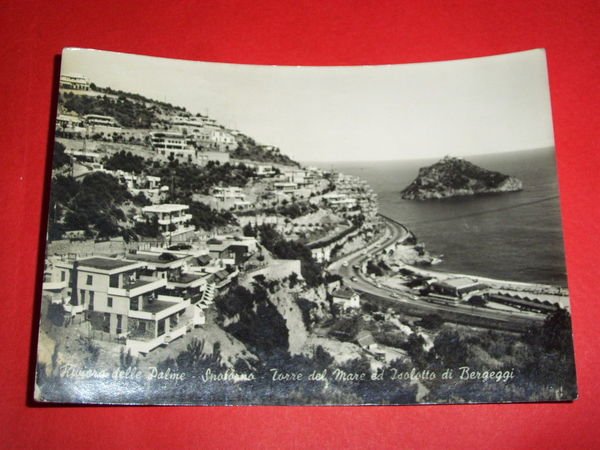 Cartolina Spotorno - Torre del Mare e Bergeggi 1963