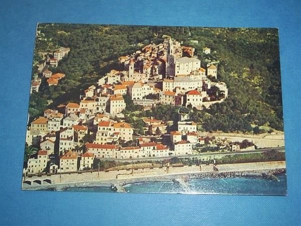 Cartolina Cervo Ligure ( Imperia ) - Veduta aerea 1970