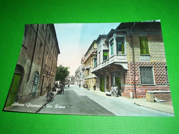 Cartolina Altare ( Savona ) - Via Roma 1960 ca