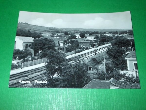Cartolina Marzocca ( Ancona ) - Panorama 1961