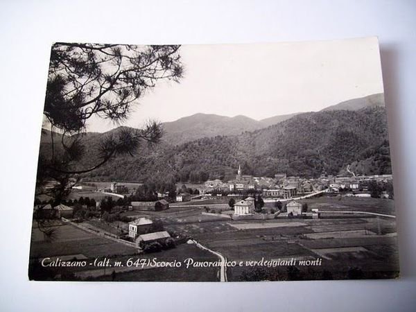 Cartolina Calizzano ( Savona ) - Panorama e Monti 1956