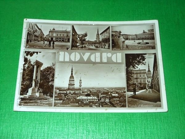 Cartolina Novara - Vedute diverse 1930 ca