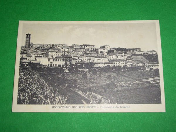 Cartolina Moncalvo Monferrato ( Asti ) - Panorama da levante …