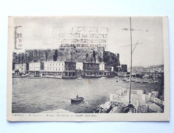Cartolina Napoli - S. Lucia - Borgo Marinaro 1938