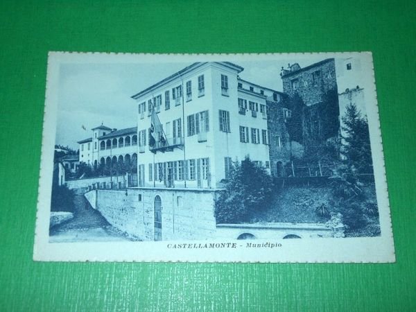Cartolina Castellamonte ( Torino ) - Municipio 1930 ca