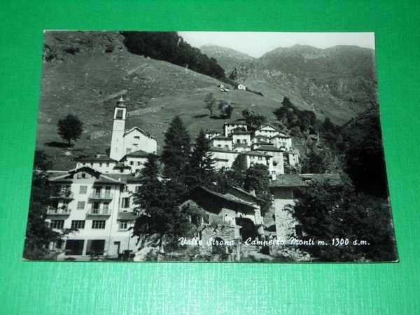 Cartolina Valle Strona - Campello Monti 1955 ca