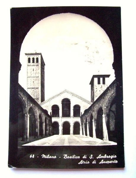 Cartolina Milano - Basilica di S. Ambrogio 1956