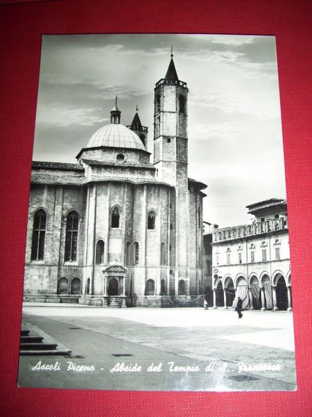 Cartolina Ascoli Piceno - Tempio di S. Francesco 1953
