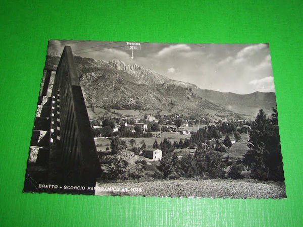 Cartolina Bratto -- Scorcio panoramico -- 1954