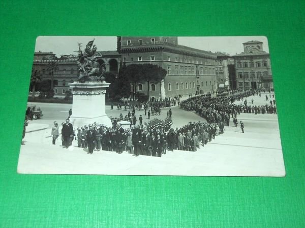 Cartolina Militaria - Una cerimonia militare a Roma 1920 ca