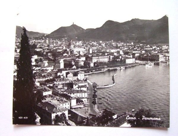 Cartolina Como - Panorama generale 1963