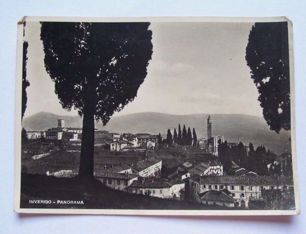 Cartolina Inverigo ( Como ) - Panorama 1942
