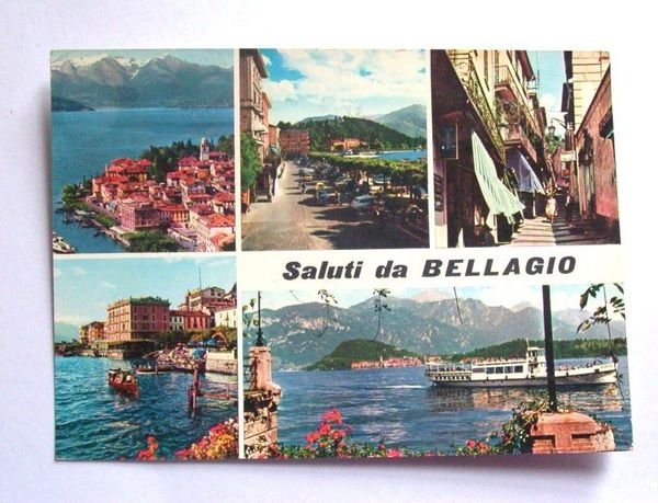 Cartolina Bellagio - vedute diverse 1966