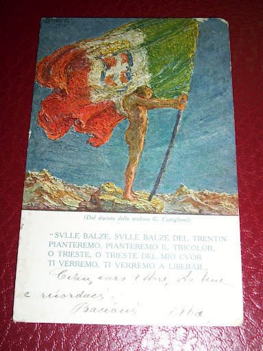 Cartolina Militare - Sulle Balze del Trentin ... 1917