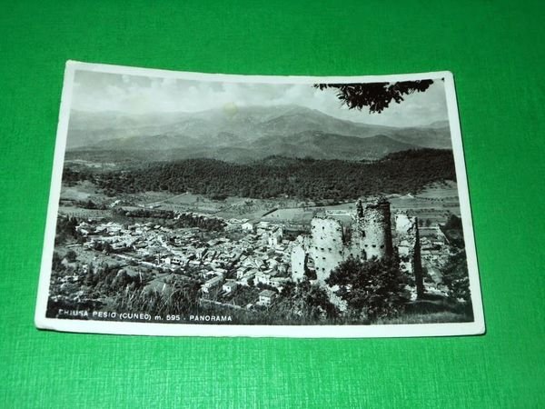 Cartolina Chiusa Pesio ( Cuneo ) - Panorama 1952.