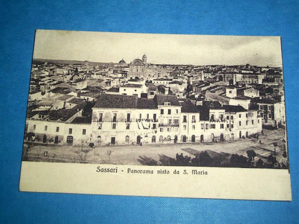 Cartolina Sassari - Panorama visto da S. Maria 1910