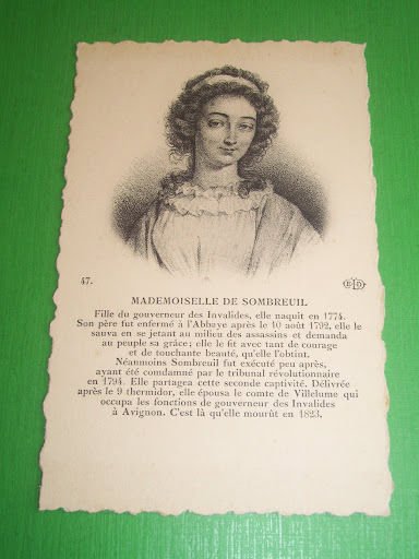 Cartolina - Ritratto Mademoiselle de Sombreuil - 1910 ca.