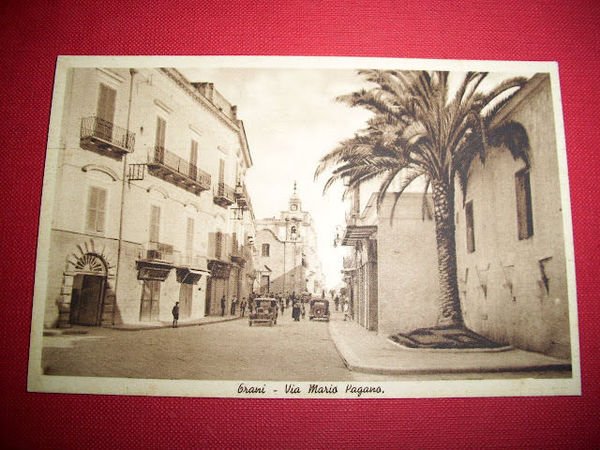 Cartolina Trani - Via Mario Pagano 1930 ca