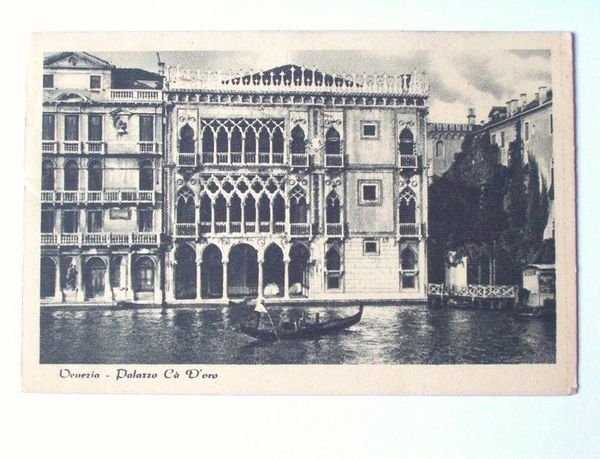 Cartolina Venezia - Palazzo Cà D'Oro 1945.