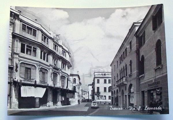 Cartolina Via S. Leonardo - Treviso 1962