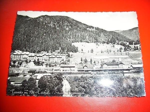 Cartolina Tarvisio - Centrale - Stazione ferroviaria 55.