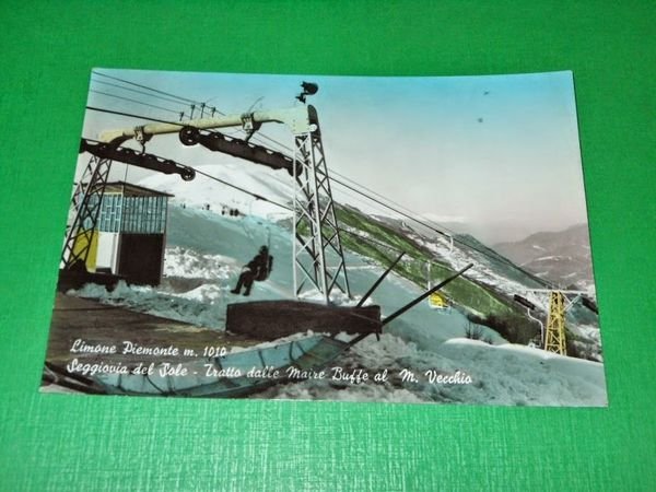 Cartolina Limone Piemonte - Seggiovia del Sole - Dalle Maire …
