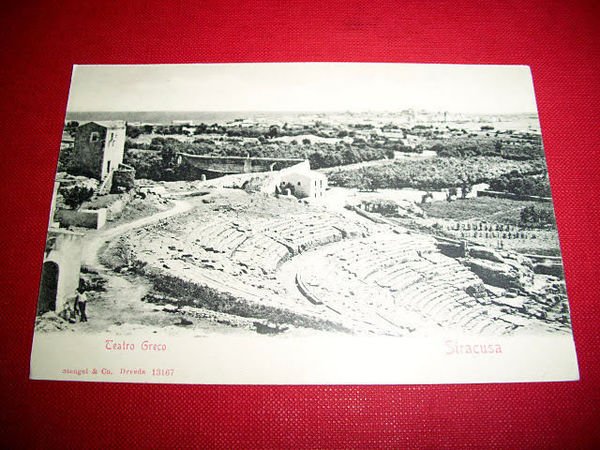 Cartolina Siracusa - Teatro Greco 1900 ca.