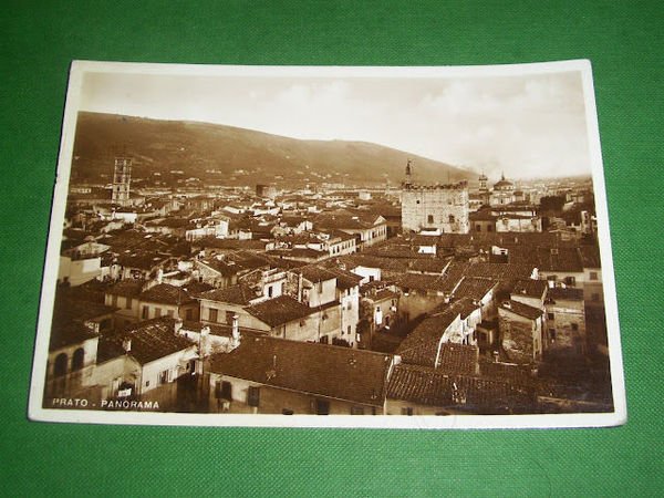 Cartolina Prato - Panorama 1939.