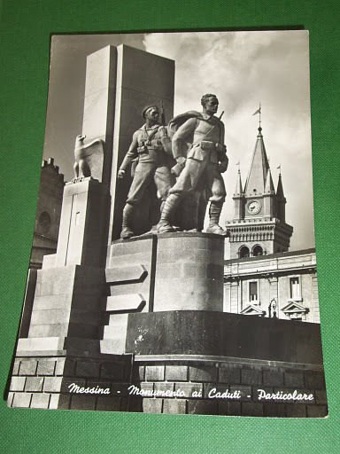 Cartolina Messina - Monumento ai Caduti 1950 ca