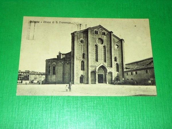 Cartolina Bologna - Chiesa di S. Francesco 1928