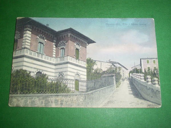 Cartolina Montecatini Alto - Villino Crocco 1910