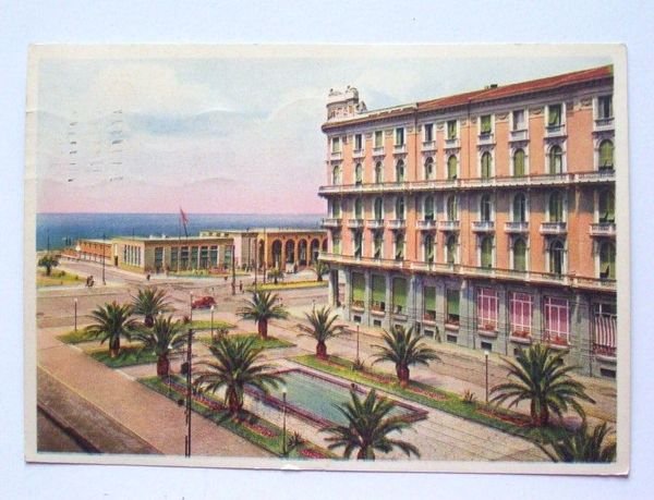 Cartolina Viareggio - Piazza Puccini 1950