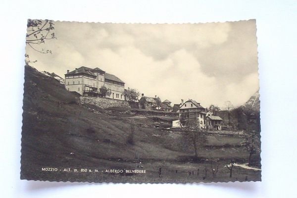 Cartolina Albergo Belvedere - Mozzio ( Crodo ) 1962
