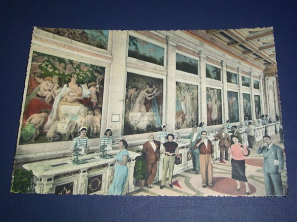 Cartolina Montecatini Terme - Stabilimento Tettuccio - Banchi di mescita …