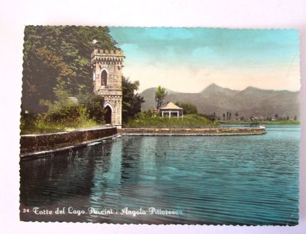 Cartolina Torre del Lago Puccini - Veduta 1957 | Immagine principale