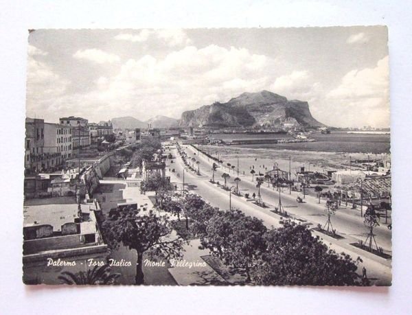 Cartolina Palermo Foro Italico e Monte Pellegrino 1963 | Immagine principale