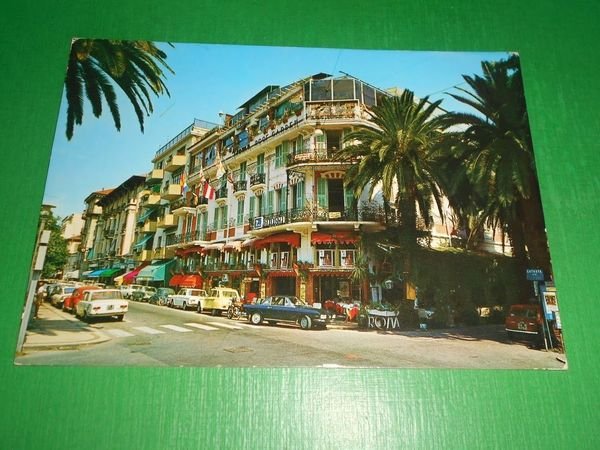 Cartolina Alassio - Bar Roma - Via Dante 1976.