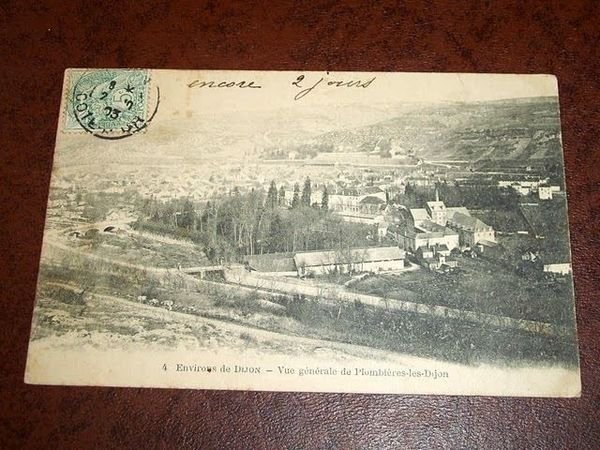 Cartolina Dijon - Vue de Plombières les Dijon 1903