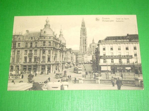 Cartolina Tram / Tramway - Anvers - Canal au Sucre … | Immagine principale