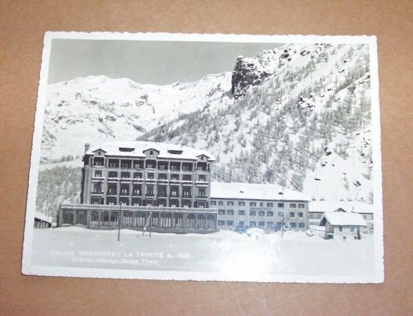 Cartolina Gressoney La Trinitè Albergo Busca Thedy 1938 | Immagine principale