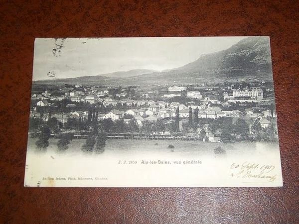 Cartolina Aix-les-Bains - Vue générale 1907