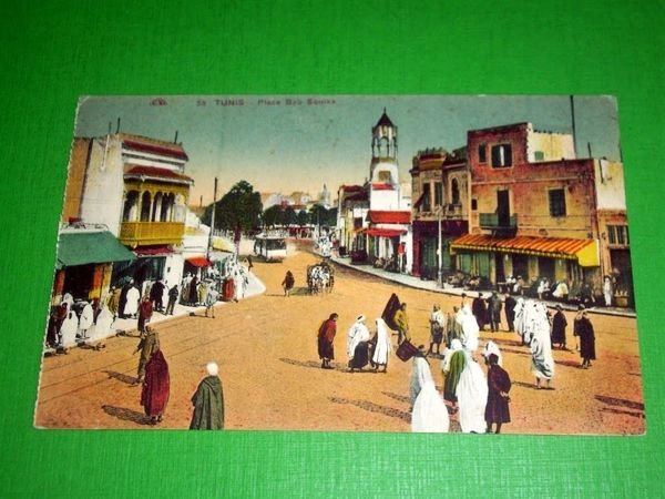 Cartolina Tram / Tramway - Tunis - Place Bab Souika … | Immagine principale