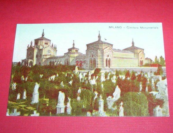 Cartolina Milano - Cimitero Monumentale 1920 ca