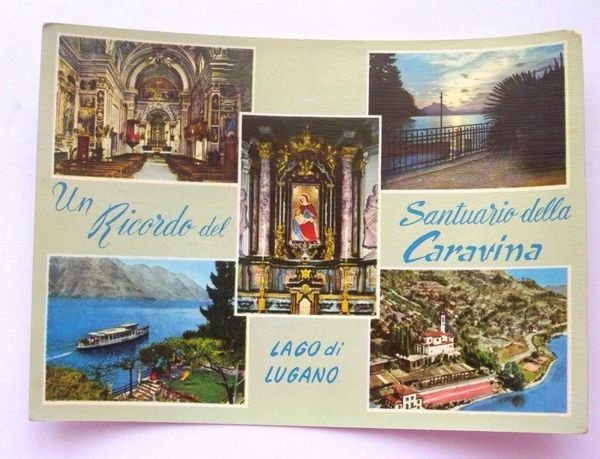 Cartolina Santuario della Caravina 1963