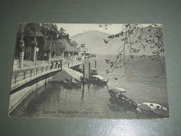 Cartolina Lago di Como - Ingresso Villa Carlotta 1944