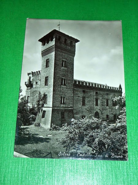Cartolina Solero - Castello Faa di Bruno 1955 ca