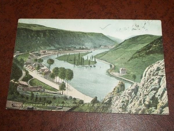 Cartolina Besançon Vallée de Casamène et le Malpas 1911